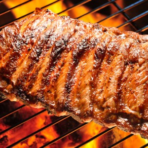 costilla de cerdo a la brasa
